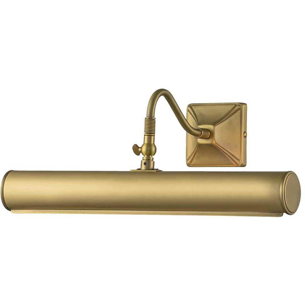Leo 80 watt 14 inch Aged Brass Picture Light Wall Light